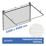 5500x4500 Промышленные секционные ворота DoorHan ISD01, с торсионным механизмом, дизайн Горизонтальная полоса