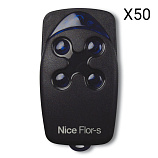 картинка Комплект Nice FLO4R-SKIT50 / 50 пультов магазин Ворота с кнопкой