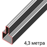 картинка Профиль для ворот VSK, Т-образный, 60x80 мм, 4,3 м магазин Ворота с кнопкой являющийся официальным дистрибьютором в России 