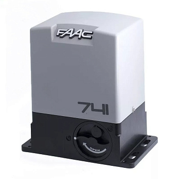 Комплект привода FAAC 741 KIT + 2 пульта RC, для откатных ворот_s_