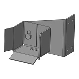 Картинка Ловитель нижний DoorHan DHS2034006, для балки 71х60х3,5 мм / Интернет-магазин "Ворота с кнопкой"