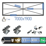 Картинка Комплект для сварки каркаса откатных ворот из Т-профиля 2мм + VSK-C [Ж-конструкция,7м] / Интернет-магазин "Ворота с кнопкой"