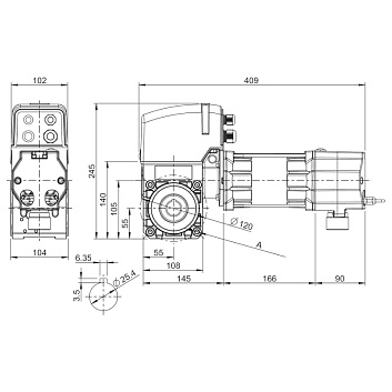 Привод Marantec STA1-10-24 KE/400V, для промышленных ворот, купить с  доставкой по Москве и РФ / Интернет-магазин Ворота с кнопкой