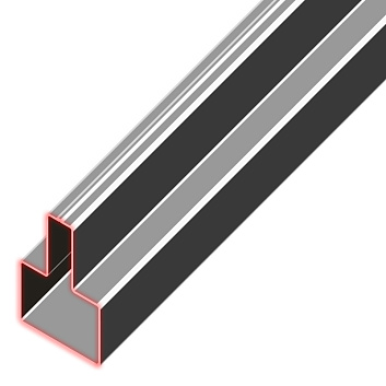 Комплект для сварки каркаса откатных ворот из Т-профиля 1,5 мм, треугольник_s_