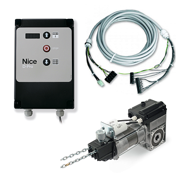 Комплект осевого привода Nice SD12020400KEKIT1, для промышленных ворот, в комплекте с блоком управления_s_