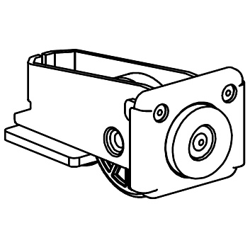 Комплект с балкой и приводом Alutech 70x60x3,5 мм A1_s_