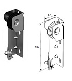 Картинка Кронштейн Compact DoorHan SPN0801 крепления двойного шкива модифицированный в сборе (пара) / Интернет-магазин "Ворота с кнопкой"